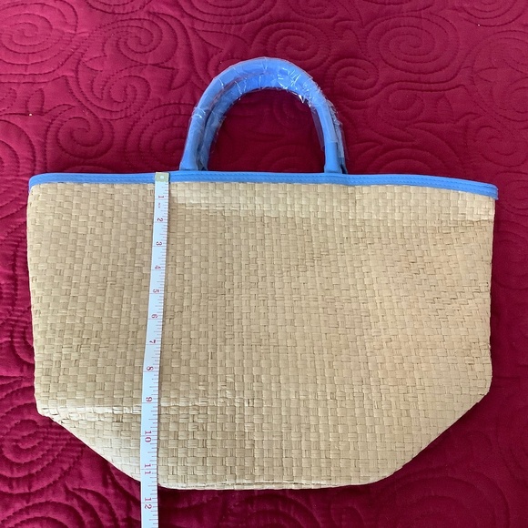 Raffia bag fully lined  NWOT - Picture 7 of 7